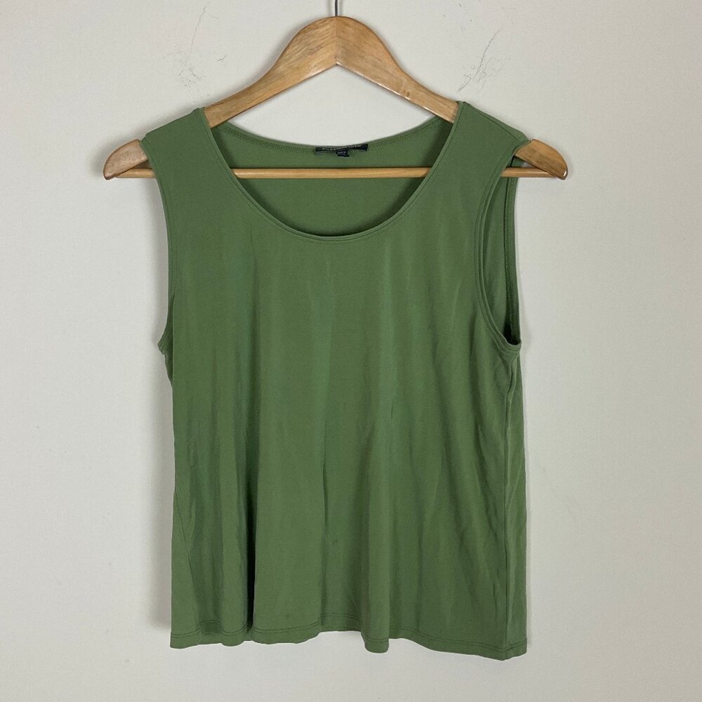 2/$30 Eileen Fisher Petite Green Top Size PM